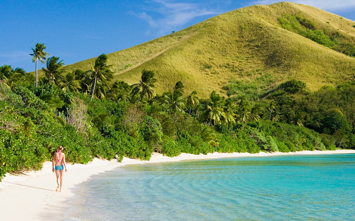 A Woman On an Island in Fiji