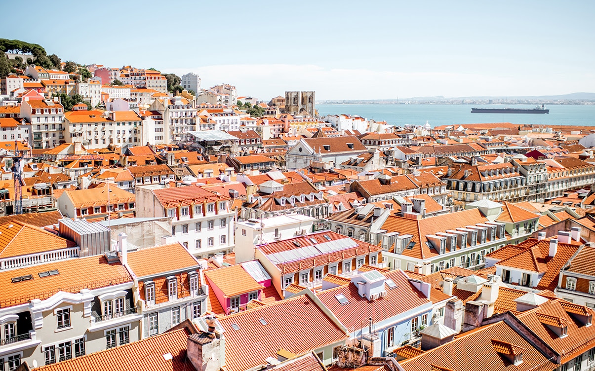 The City of Lisbon in Portugal