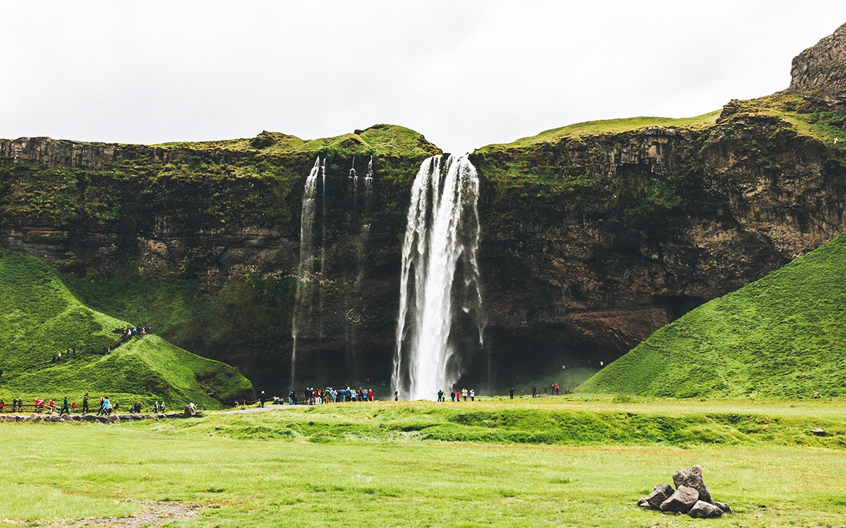 The Seljalandsfoss Waterfall in Iceland