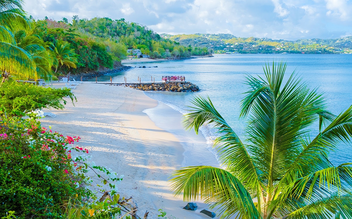 A Beach in Saint Lucia