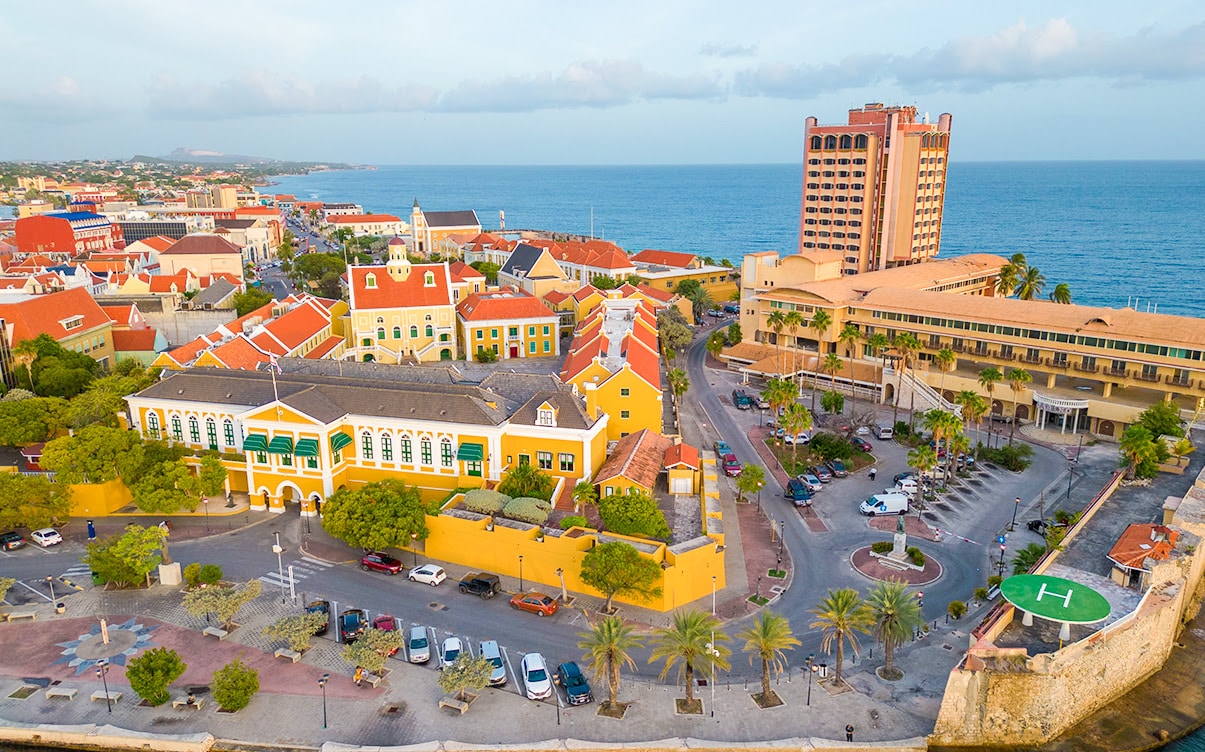 The Capital City of Willemstad in Curacao