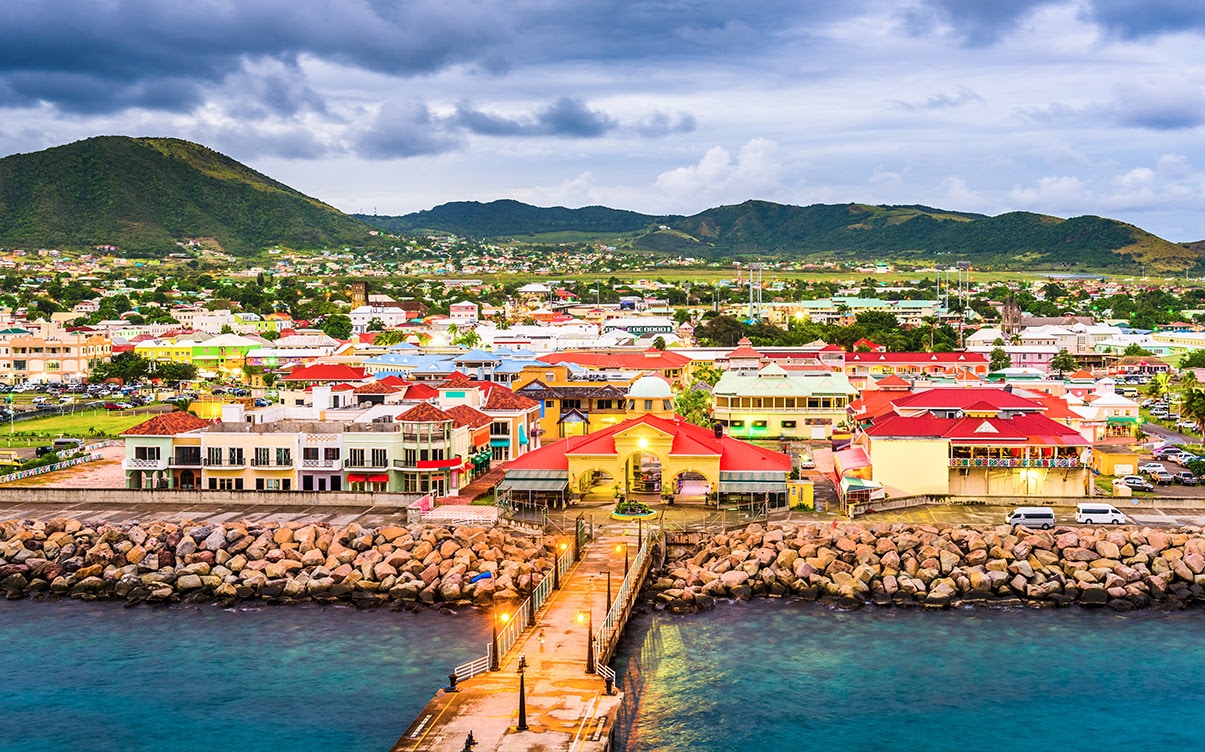 The City of Basseterre in St Kitts