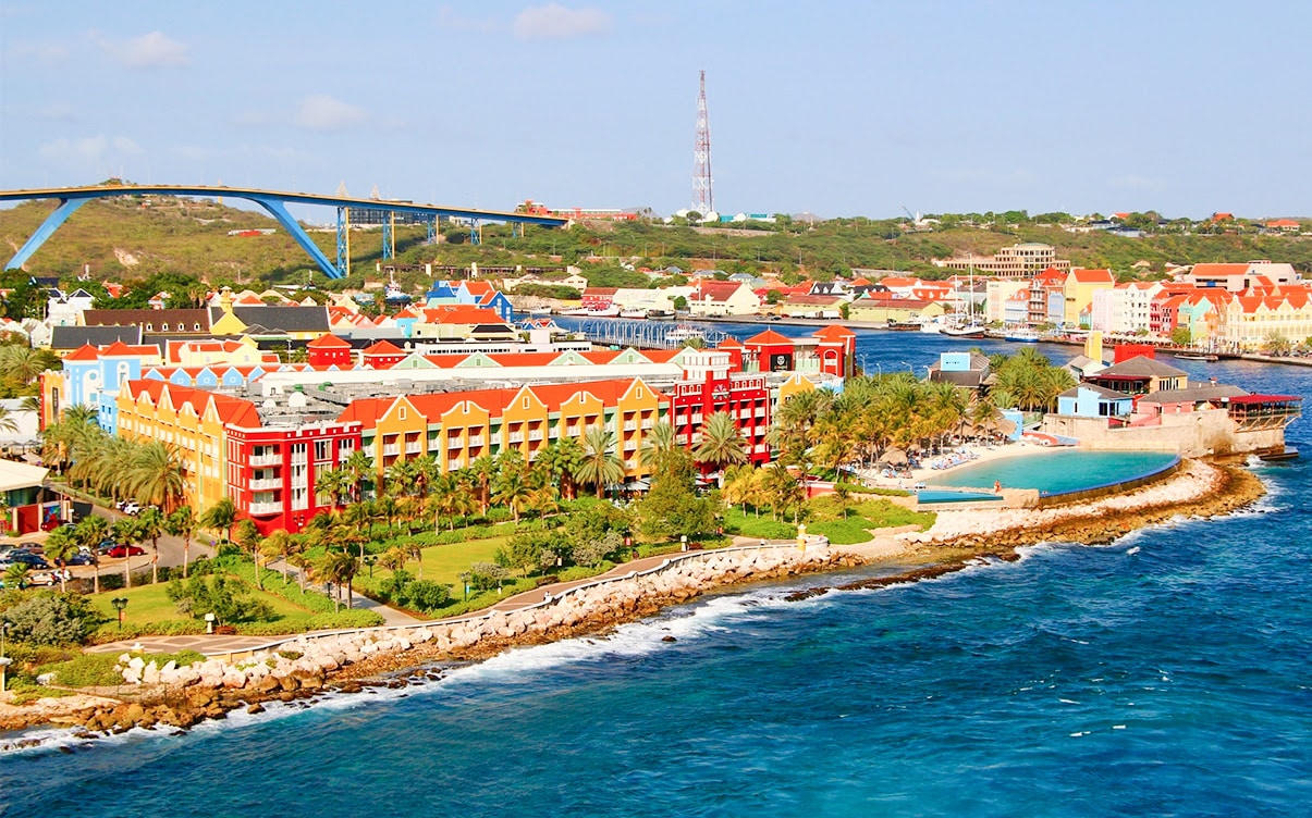 The City of Willemstad in Curacao