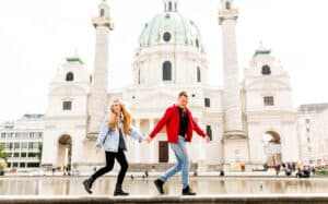 A Couple Exploring Vienna Austria