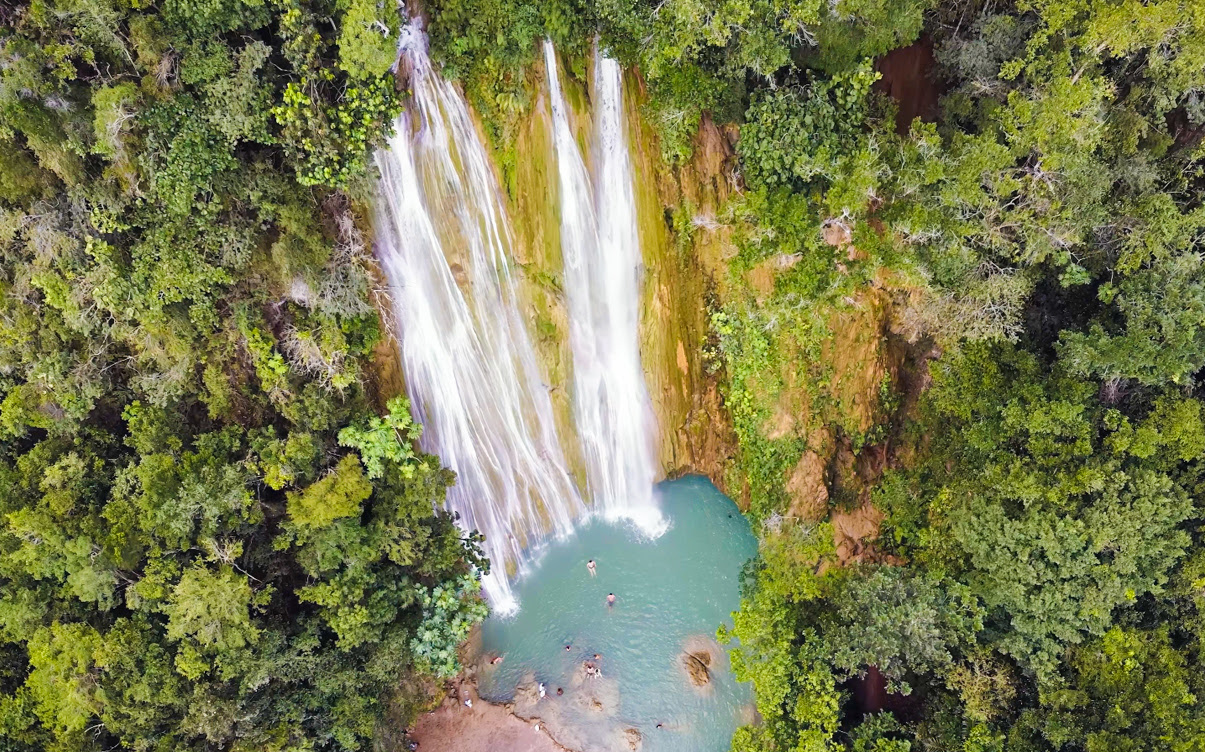 El Limon Waterfall in the Dominican Republic