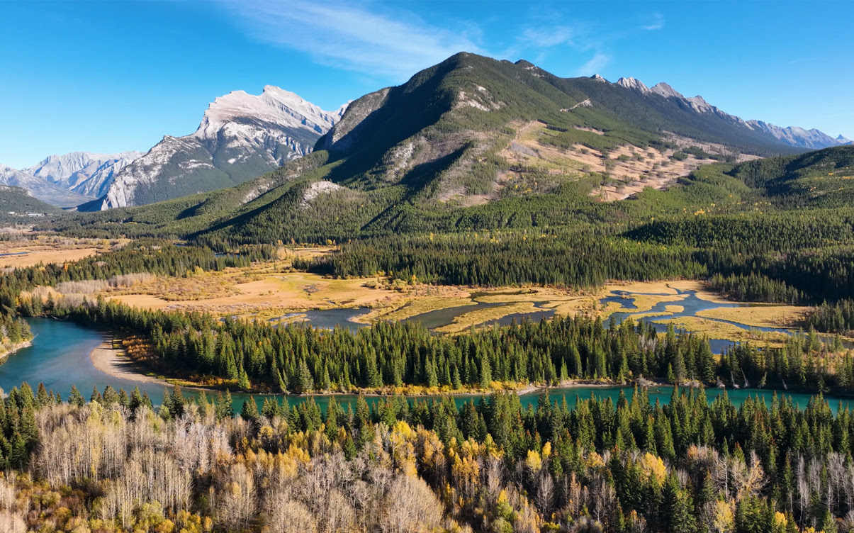 The Rocky Mountains in Banff National Park