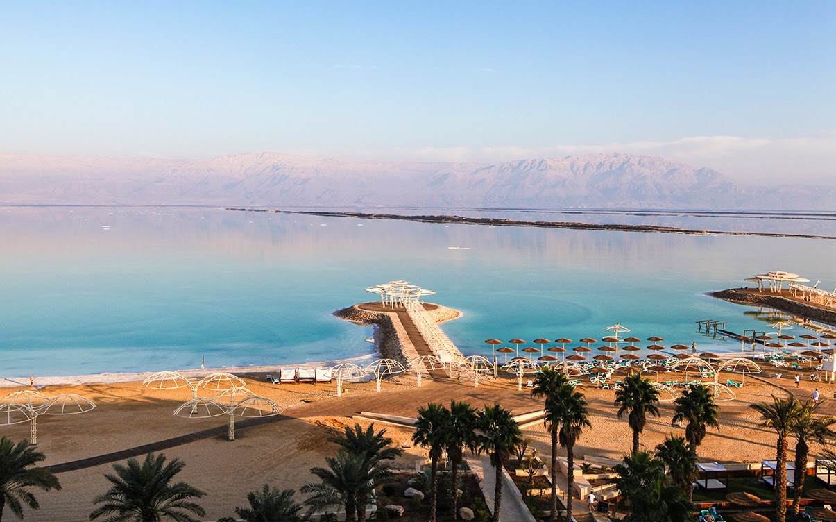 A Beach by the Dead Sea in Jordan