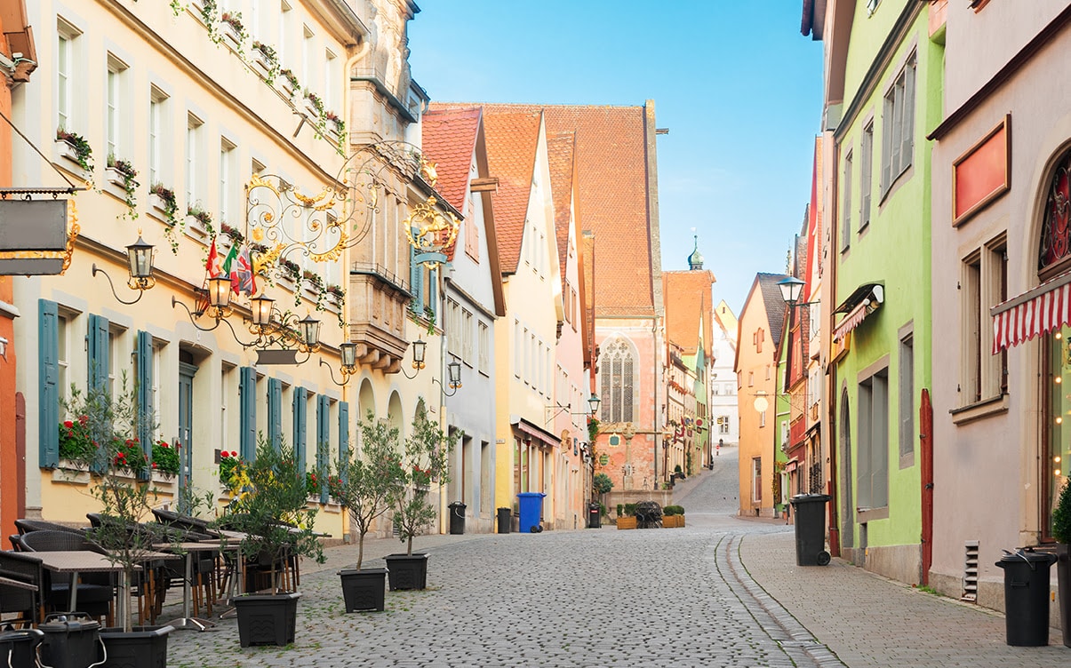 A Street in Rothenburg ob der Tauber