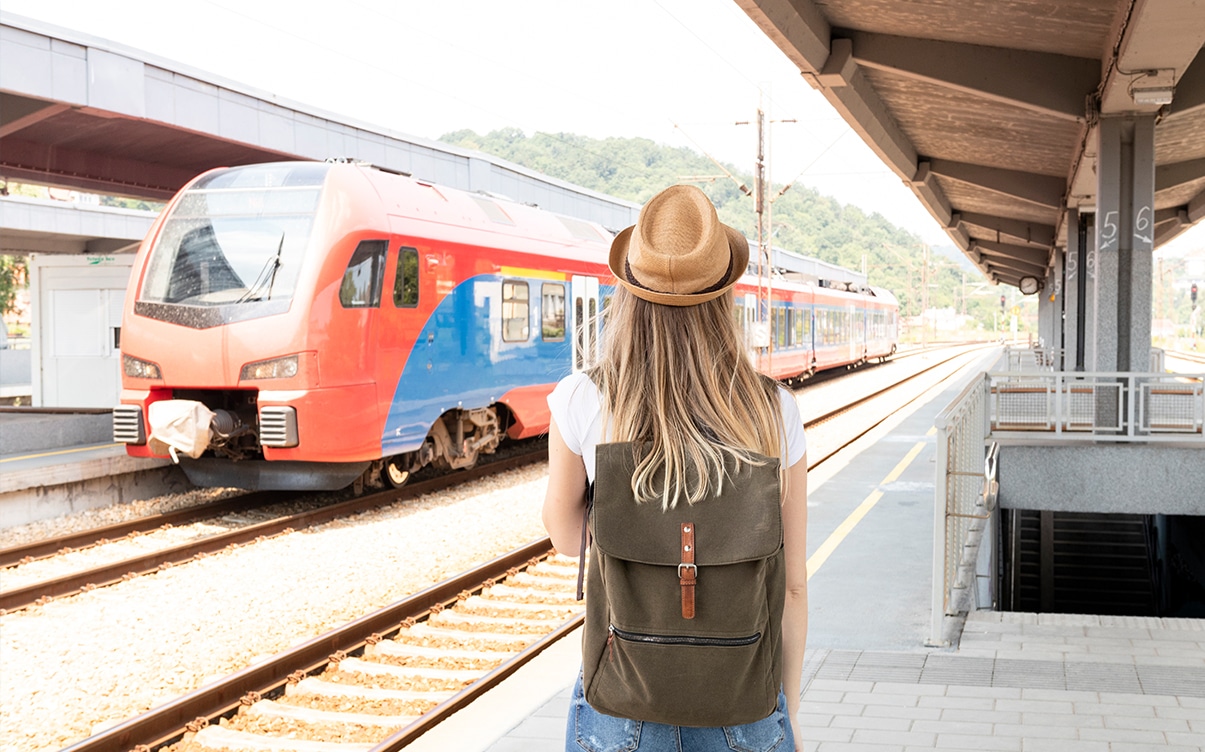 A Woman Waiting for a Train