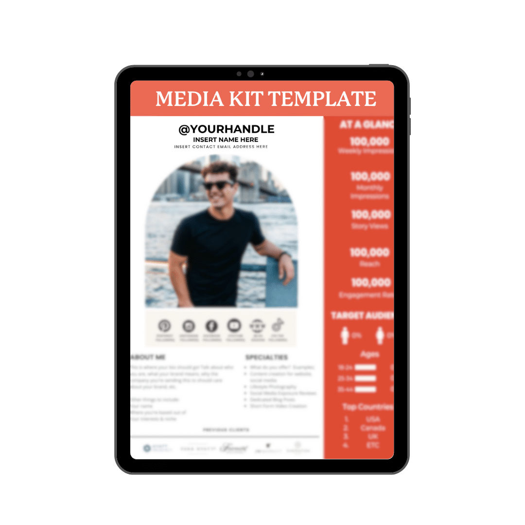 Media Kit Template TCP