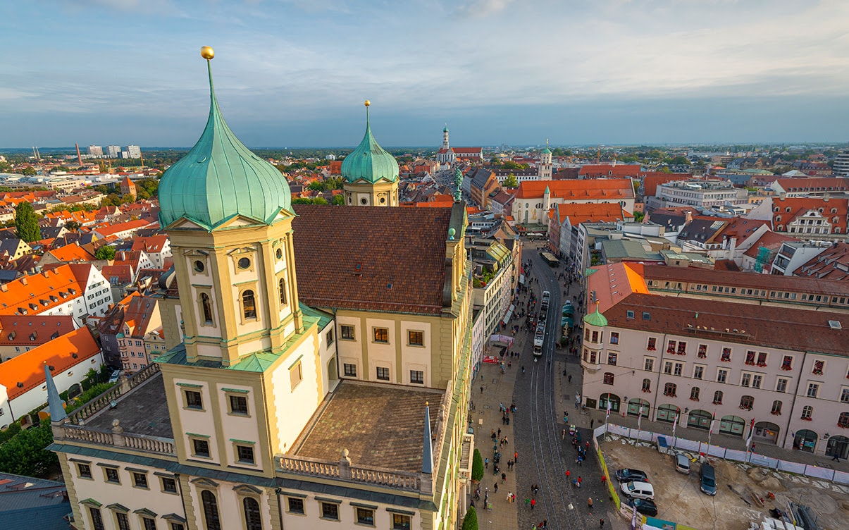 The City of Augsburg in Germany