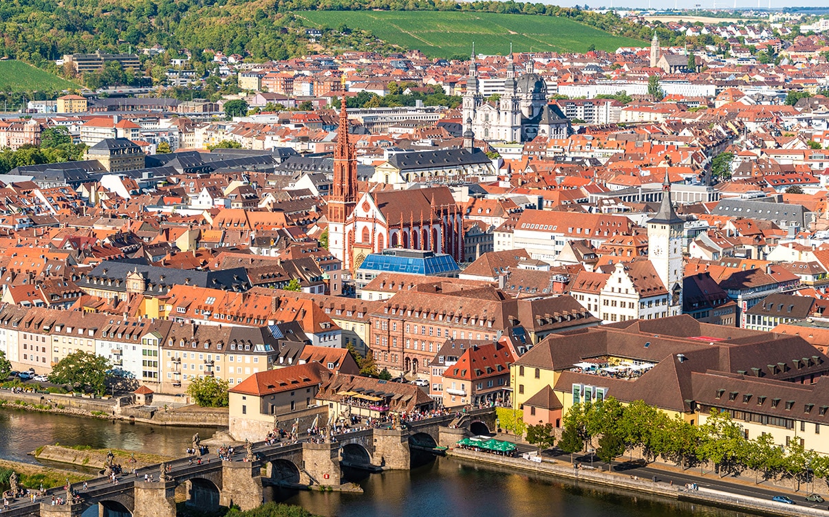 The City of Wurzburg in Germany