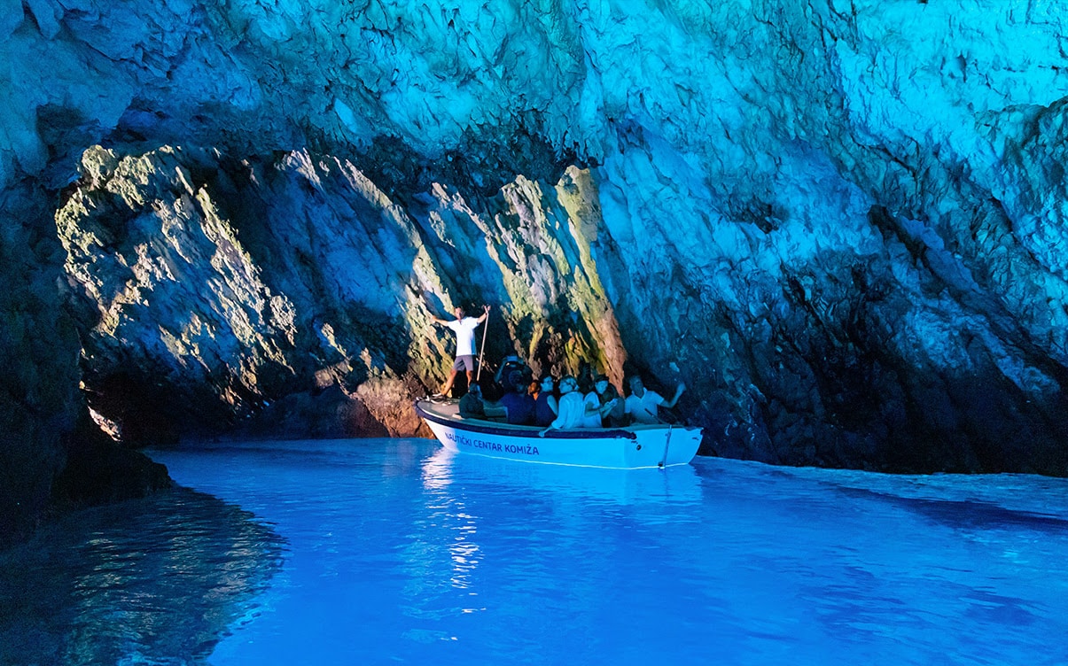 A Boat Tour of the Blue Cave in Croatia