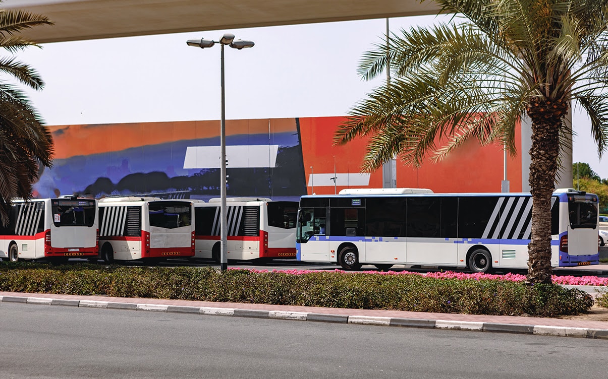 A Bus Stop in Dubai