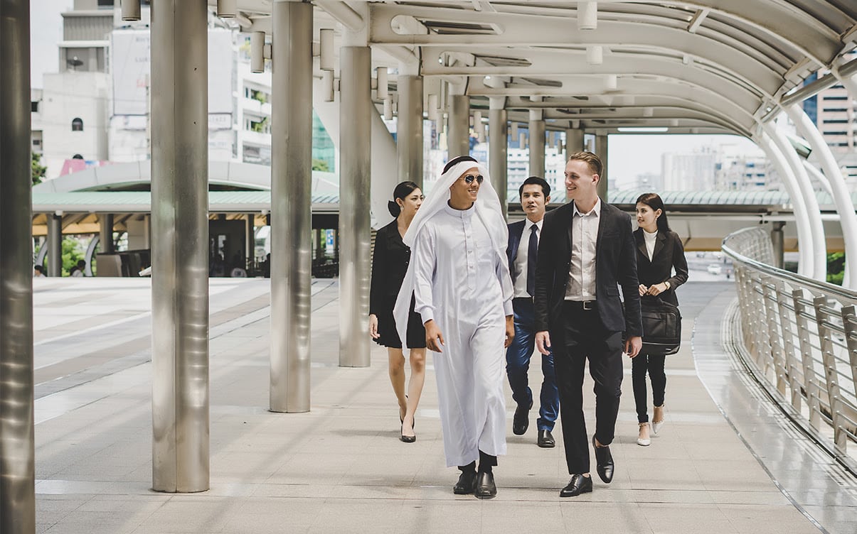 People Walking Around a City