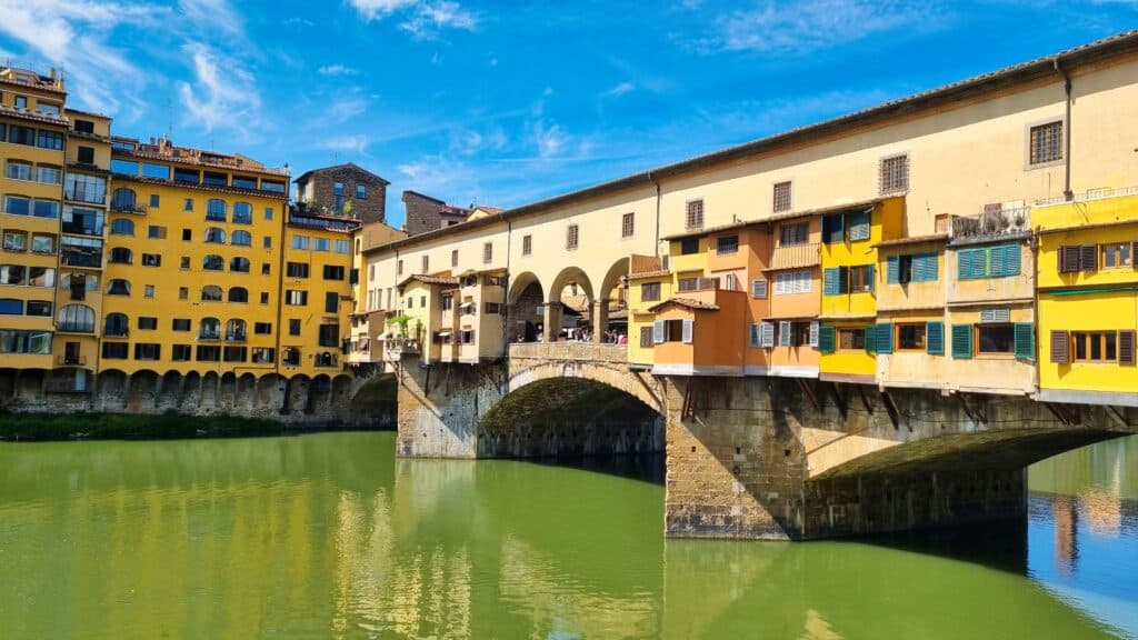 Ponte Vecchio Shops in Florence Italy