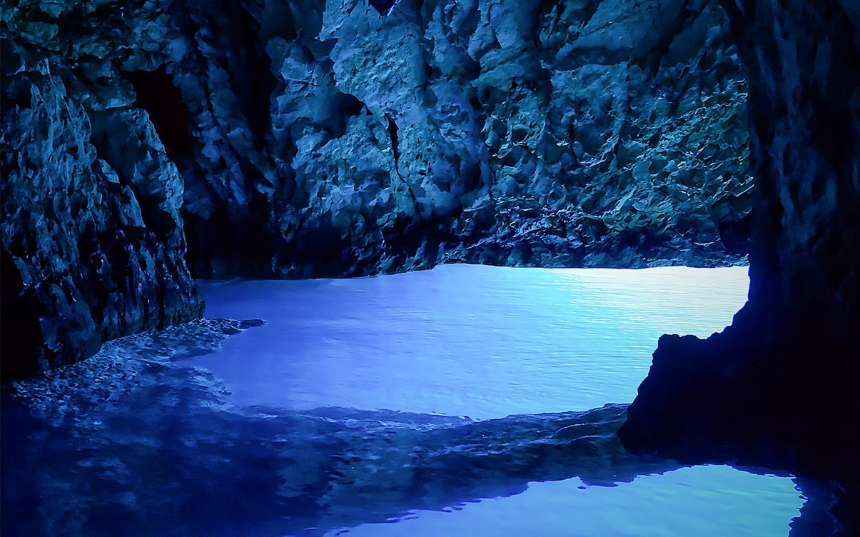 The Blue Cave in Croatia