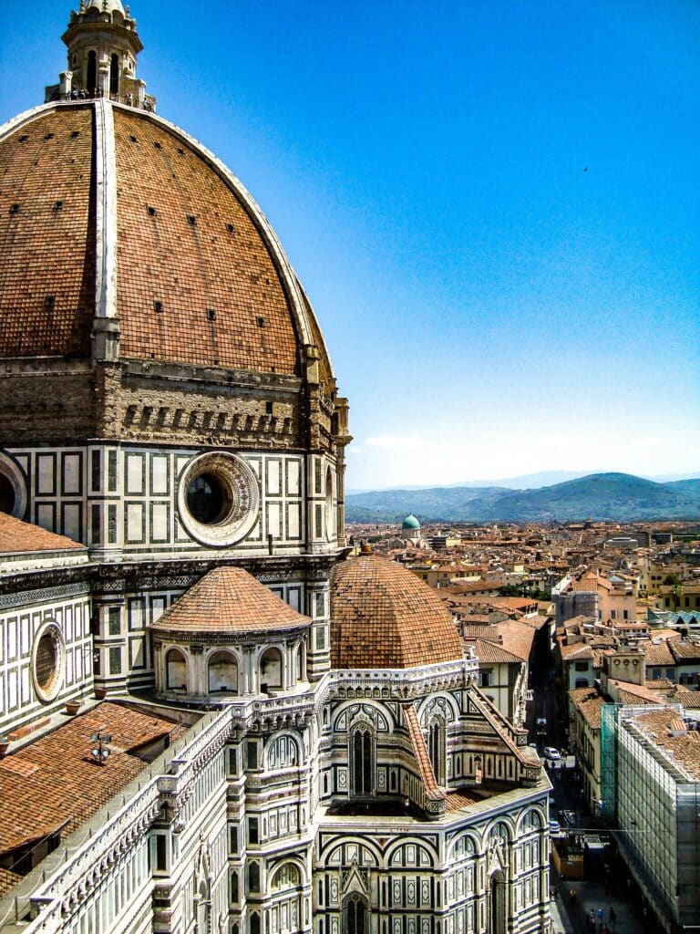 View of the Duomo in Florence from the Bell Tower