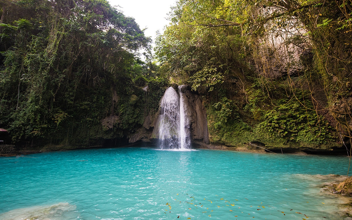The Kawasan Falls in Cebu