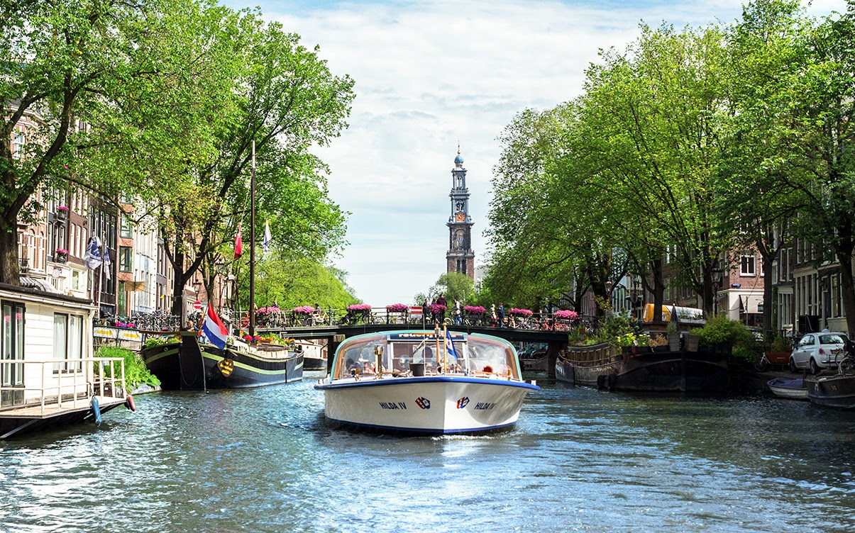 A Canal Boat Tour in Amsterdam