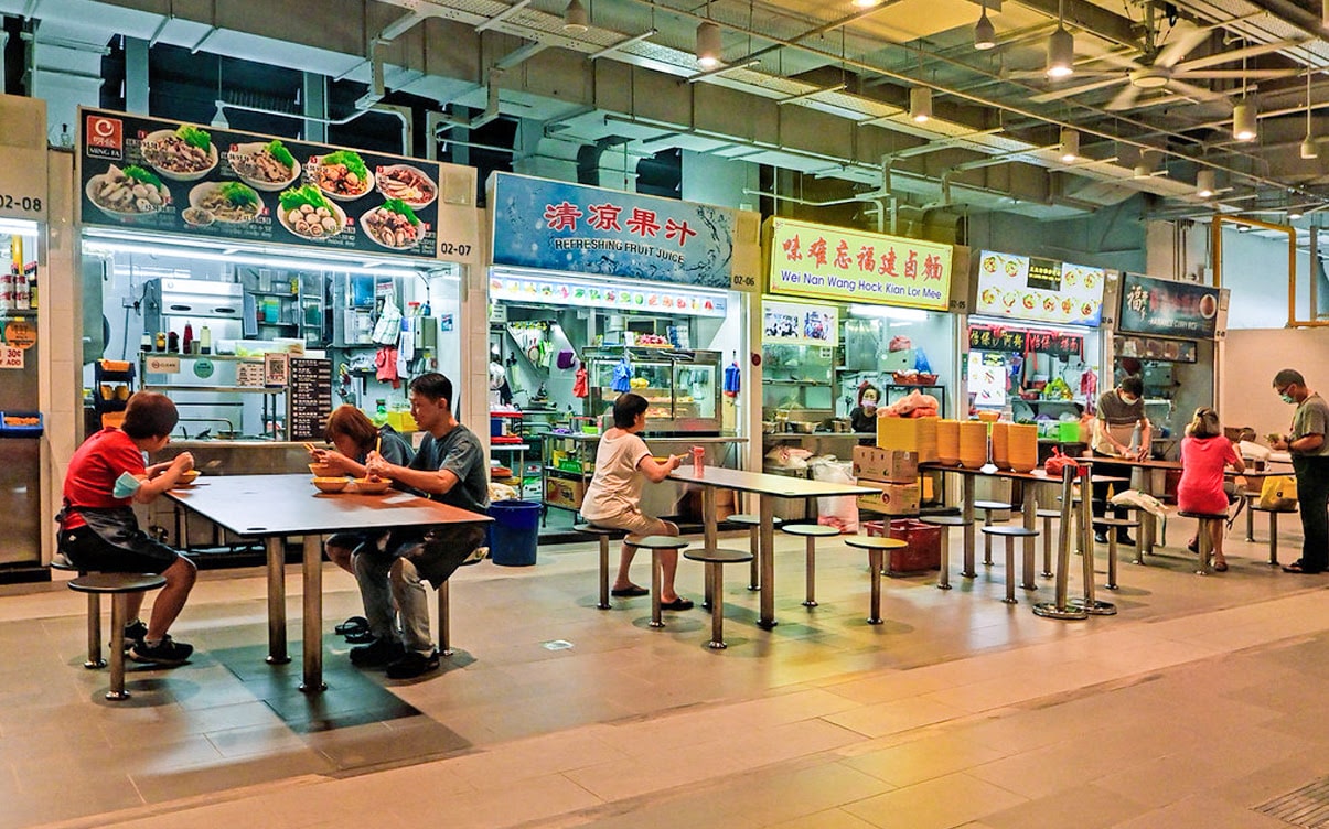 A Hawker Center in Singapore