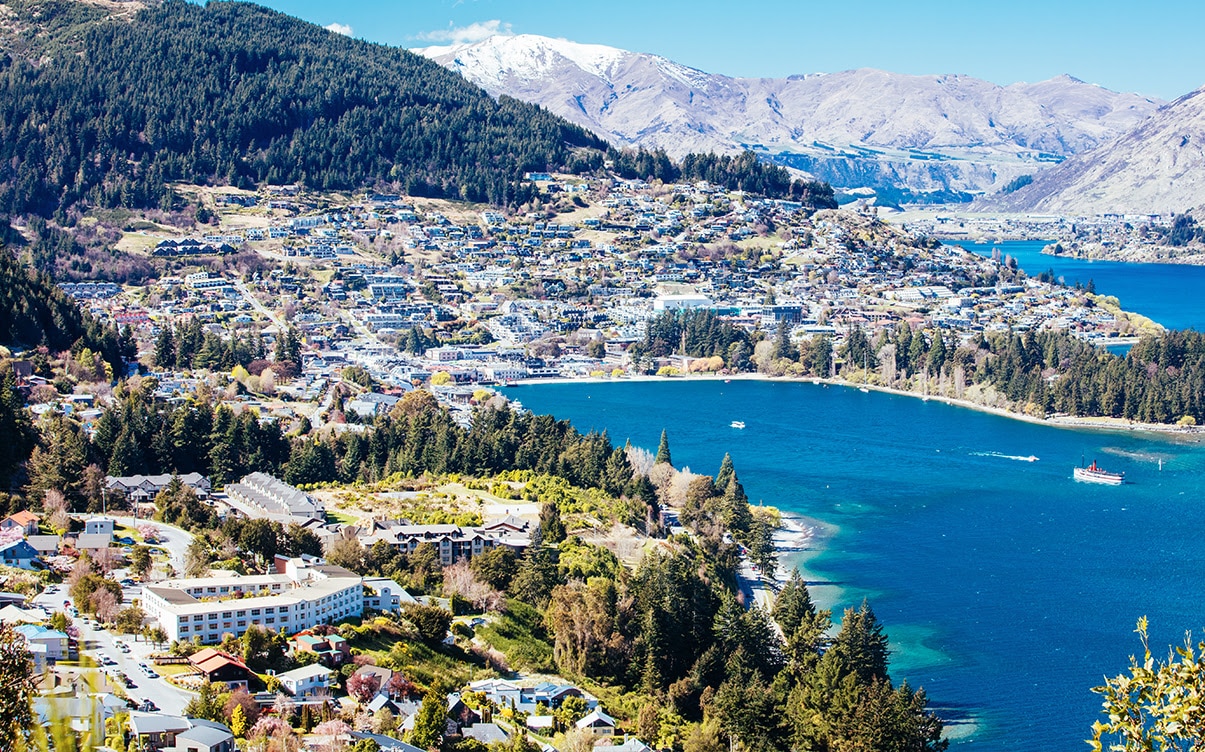 Queenstown in New Zealand