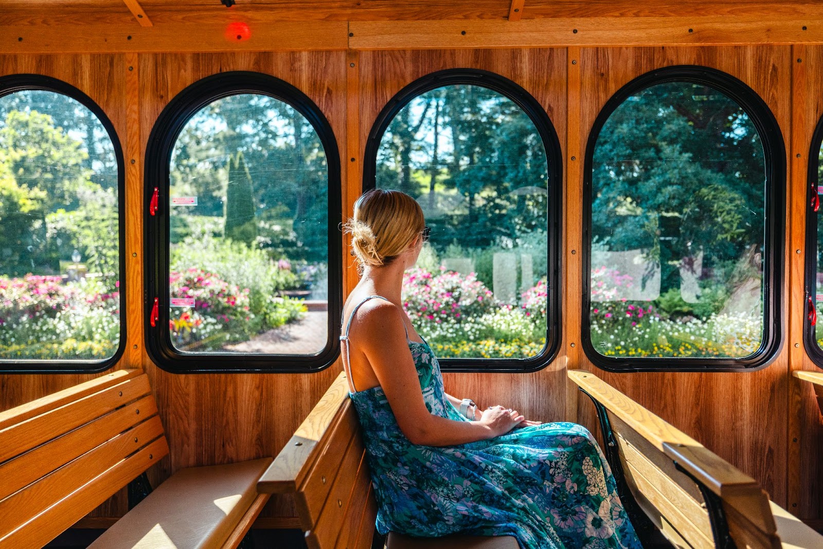 Shuttle ride on Biltmore Estate