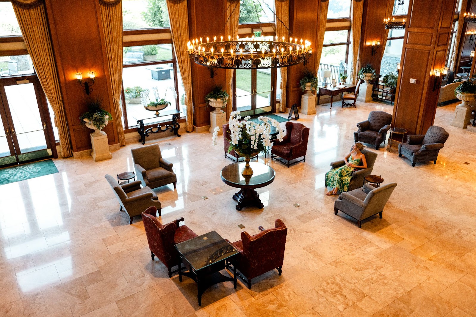 The lobby of the Inn on Biltmore Estate