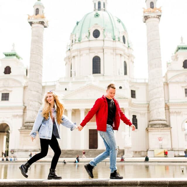 A Couple Exploring Vienna Austria