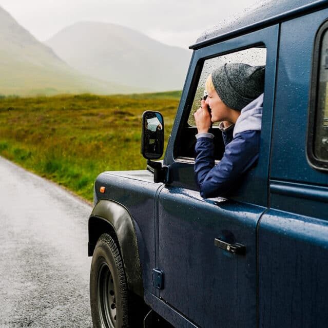 A Woman in a Rental Car