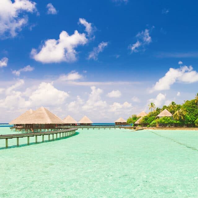 Overwater Bungalows in the Maldives