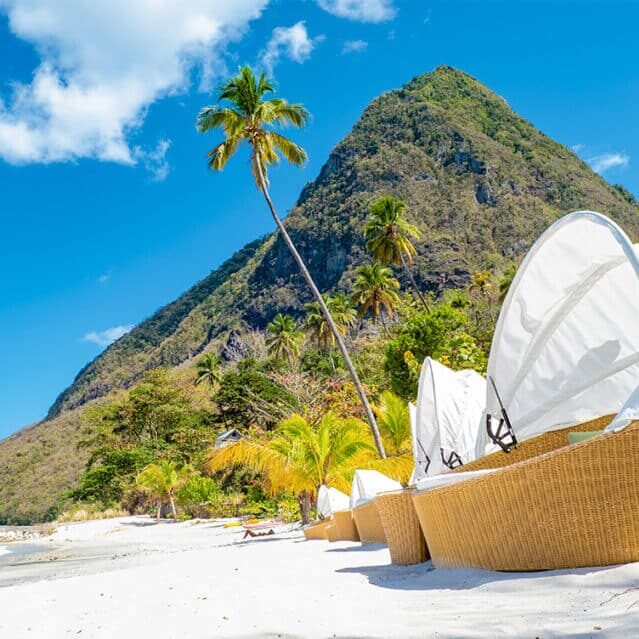 Sugar Beach in Saint Lucia