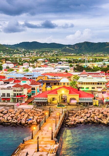 The City of Basseterre in St Kitts