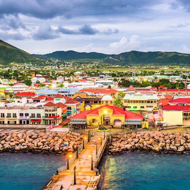 The City of Basseterre in St Kitts