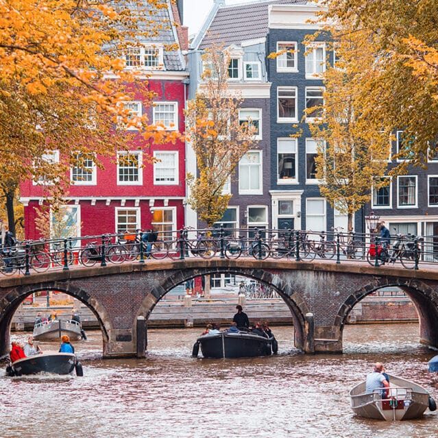 The Groenburgwal Canal in Amsterdam