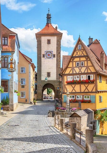 The Town of Rothenburg ob der Tauber in Germany