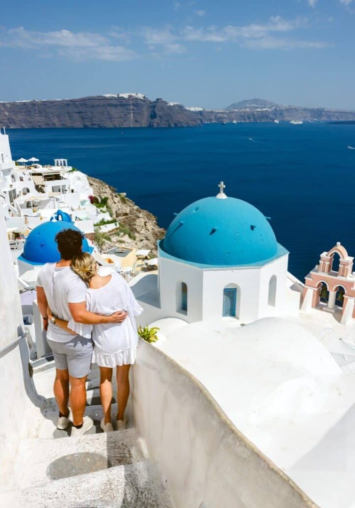 The view from Oia Santorini, Greece